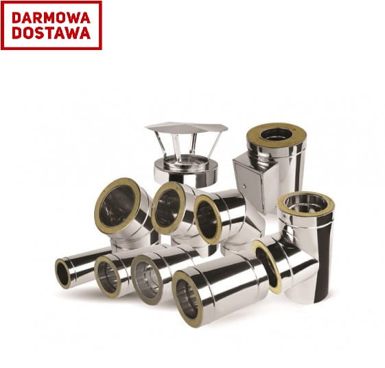 Komin Izolowany Kwasoodporny 4 m Zestaw Kominowy