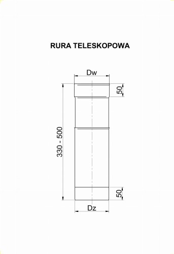 Rura Teleskopowa Okrągła Kwasoodporna — zdjęcie 2