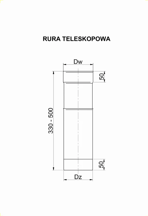 Rura Teleskopowa Okrągła Kwasoodporna — zdjęcie 2