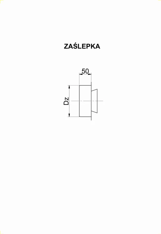 Zaślepka Okrągła Kwasoodporna — zdjęcie 2
