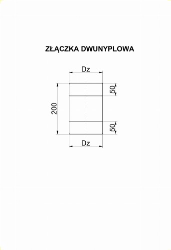 Złączka Dwunyplowa Kwasoodporna — zdjęcie 2