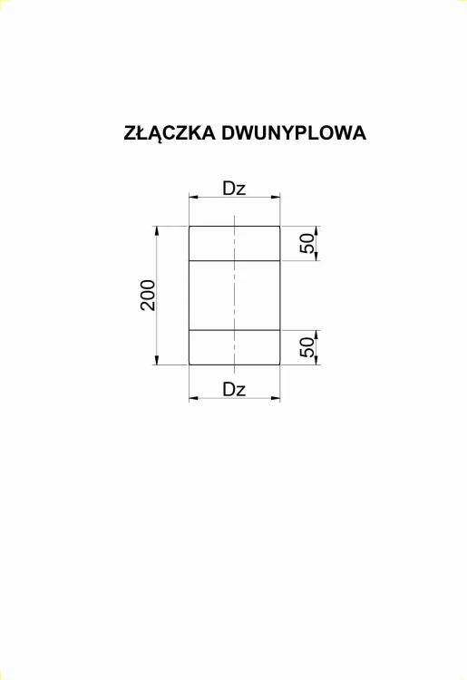 Złączka Dwunyplowa Kwasoodporna — zdjęcie 2