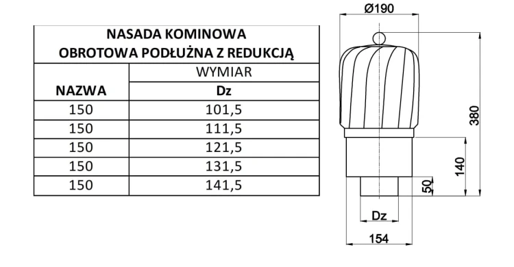 NASADA OBROTOWA PODŁUŻNA ALUMINIOWA Z REDUKCJĄ — zdjęcie 2