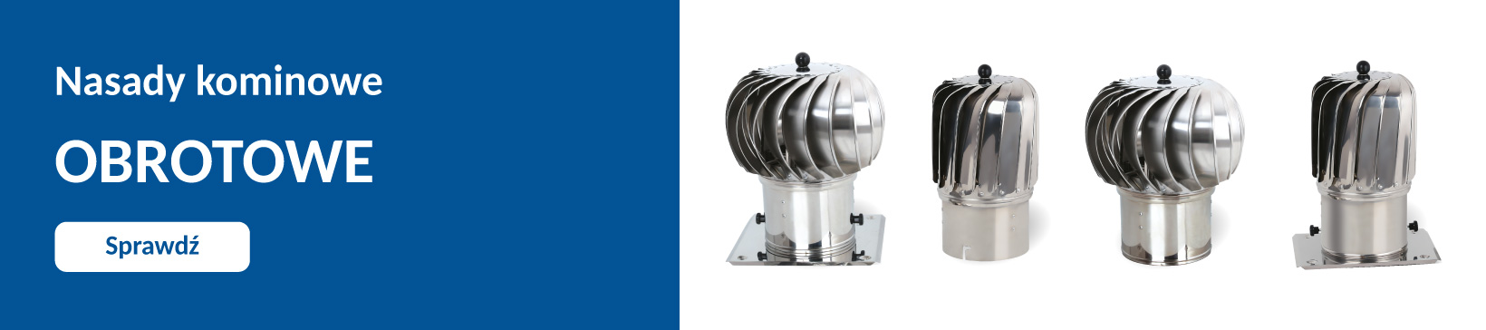 Nasady kominowe obrotowe 