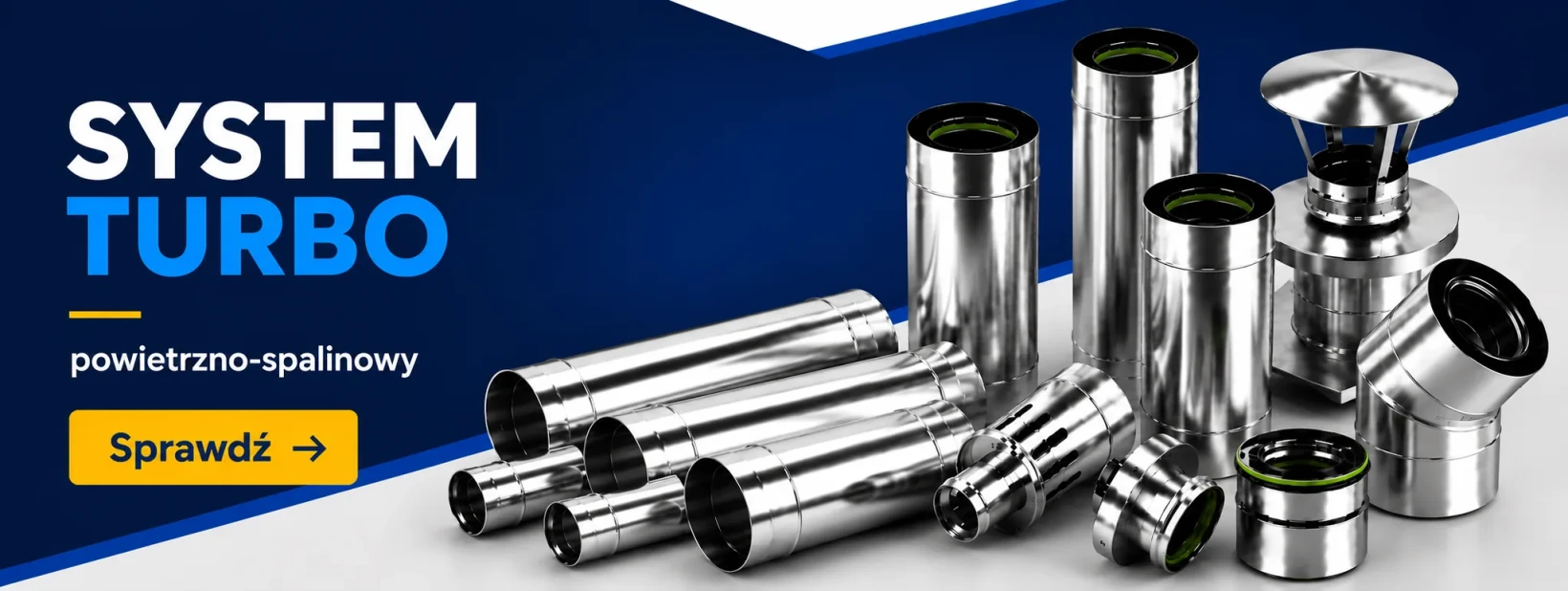 System kominowy turbo powietrzno-spalinowy