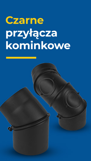 Czarne przyłącza kominkowe