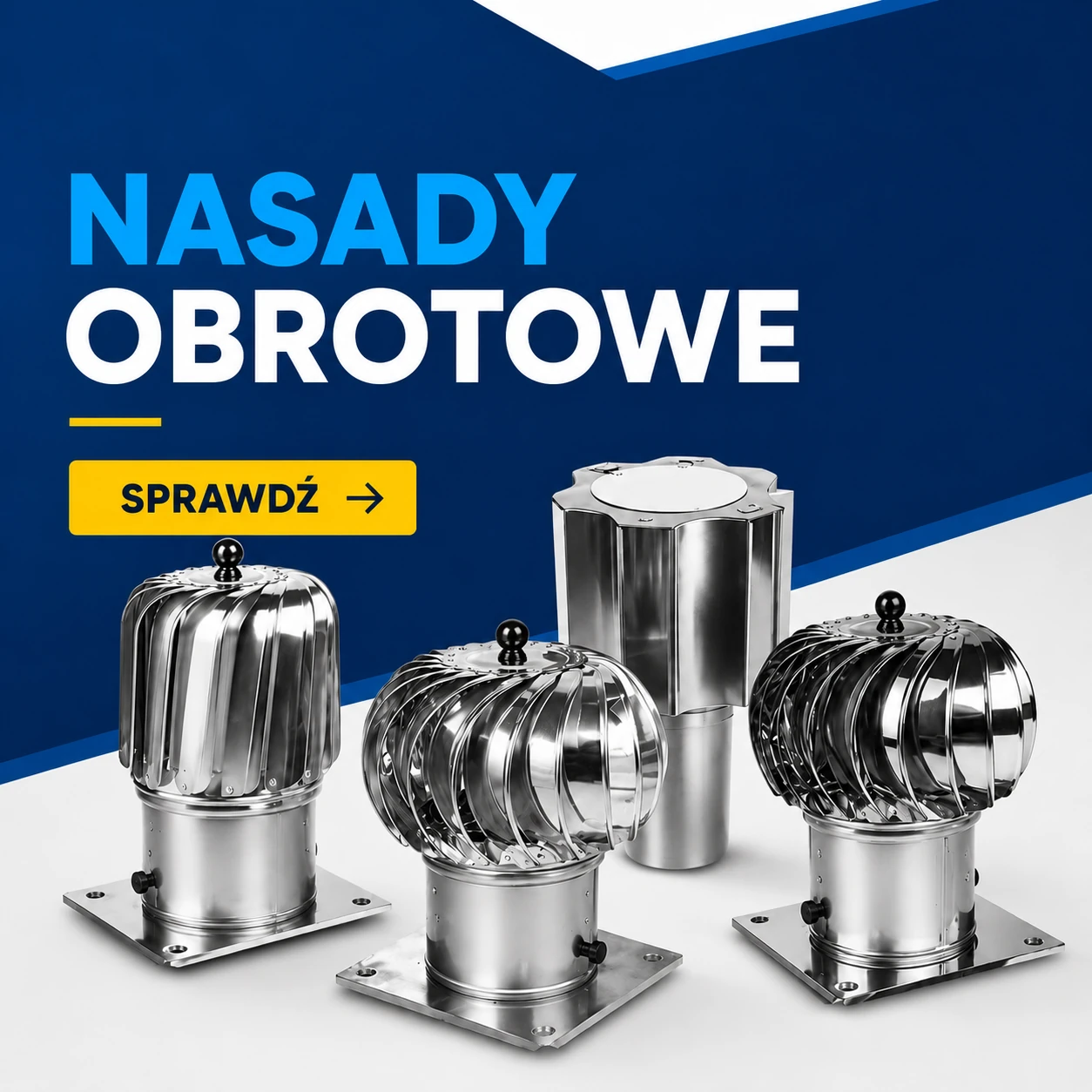 Nasady kominowe obrotowe