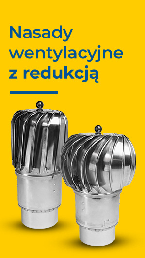 Nasady wentylacyjne z redukcją