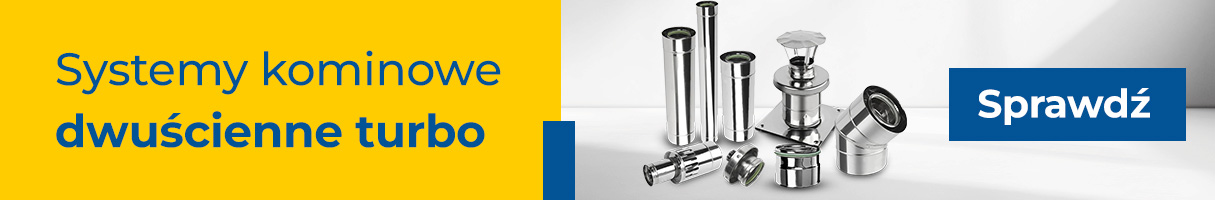 Systemy kominowe dwuścienne turbo