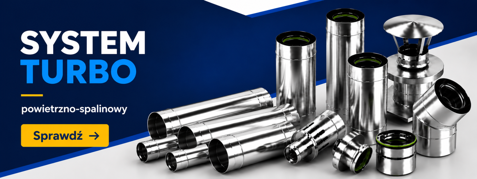 System kominowy turbo powietrzno-spalinowy
