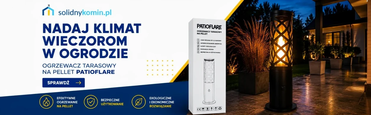 Ogrzewacz tarasowy na pellet Patioflare